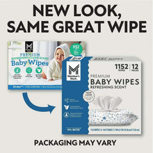 Premium baby wipes package with star-pattern pouch; packaging may vary