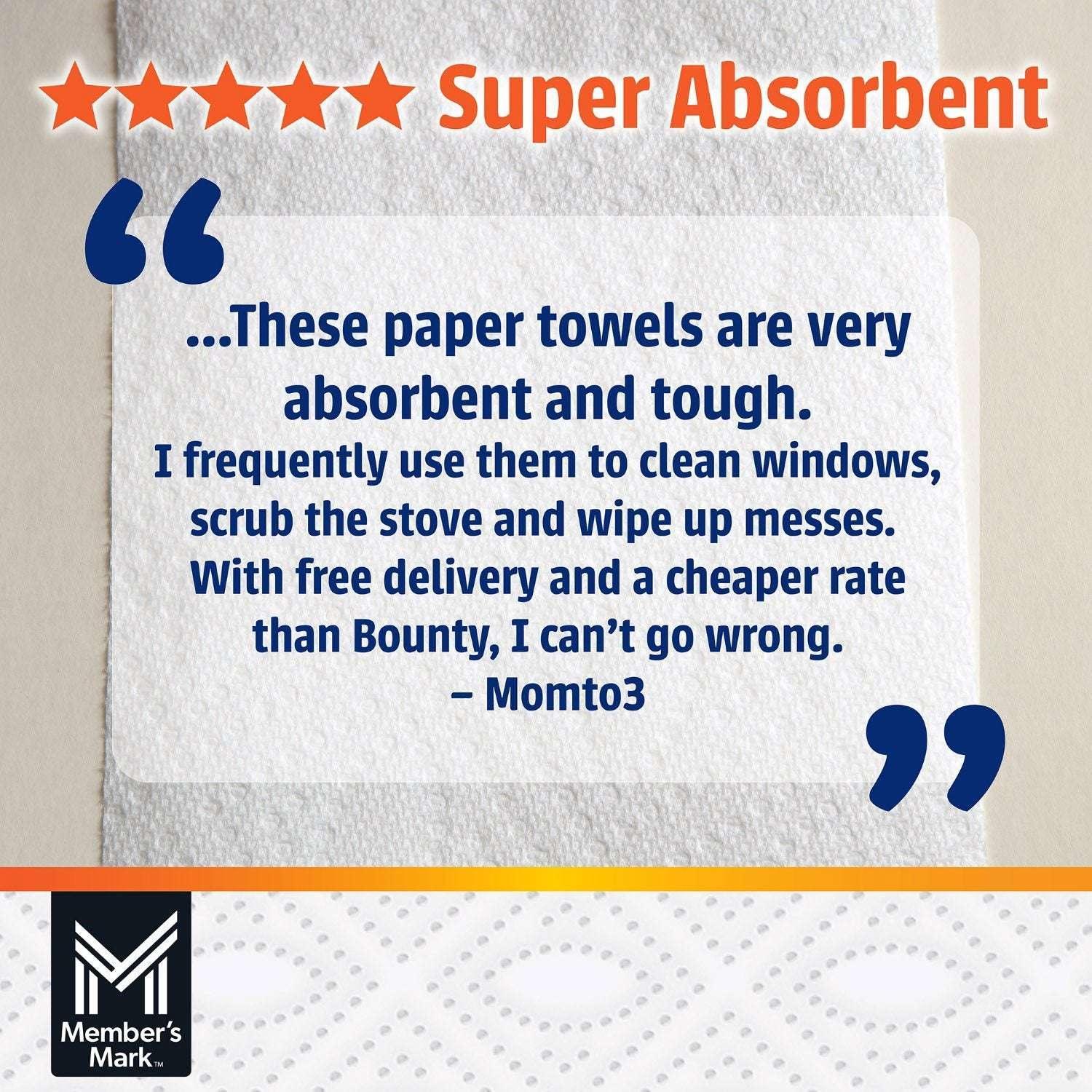 Member's Mark Select & Tear 2-Ply Paper Towel 15 rolls, 150 sheets/roll