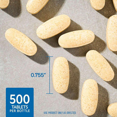 Member's Mark Vitamin C Plus Citrus Bioflavonoids & Rose Hips Tablets, 1000mg, 500 ct.