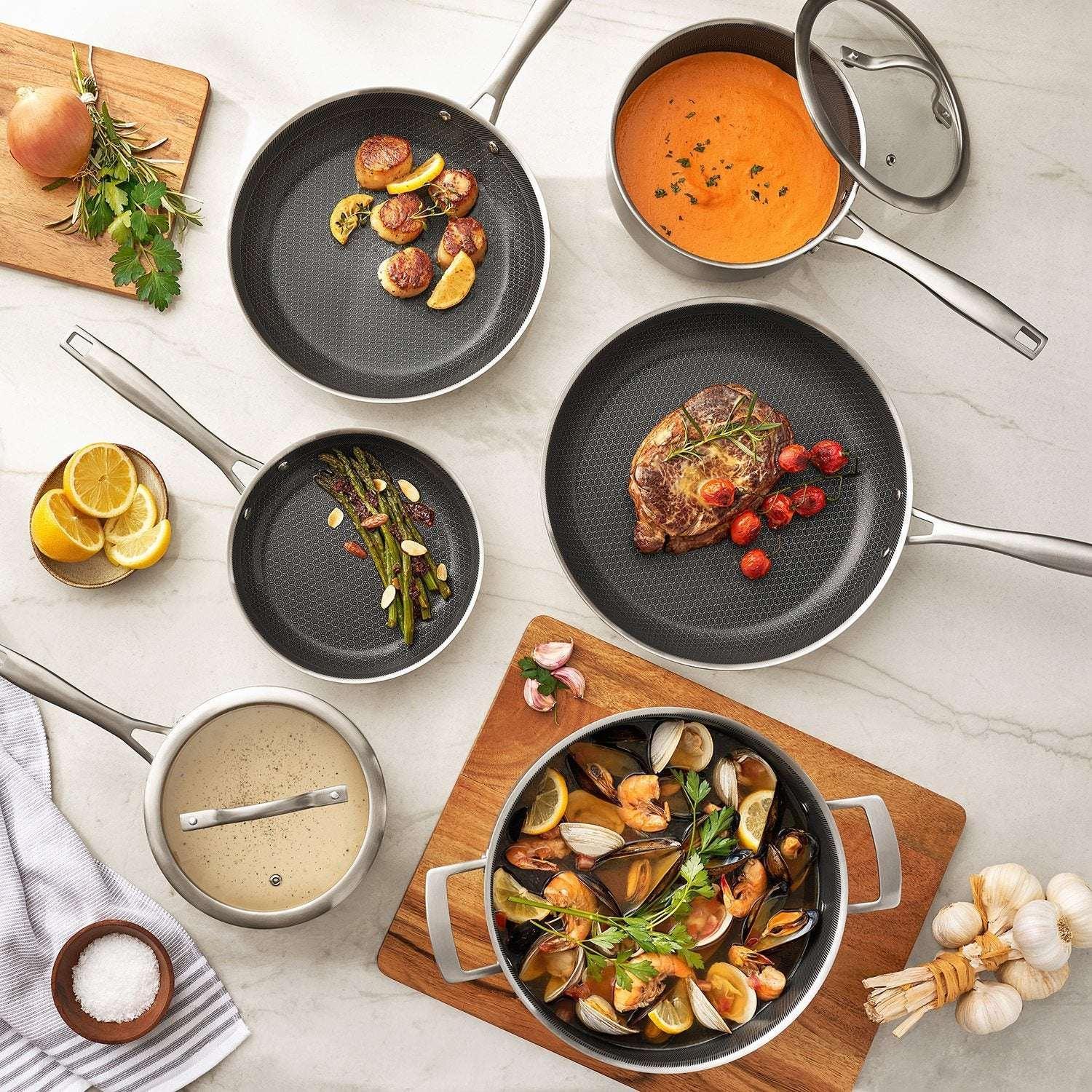 Member's Mark 10-Piece Hybrid Ceramic Nonstick Cookware Set