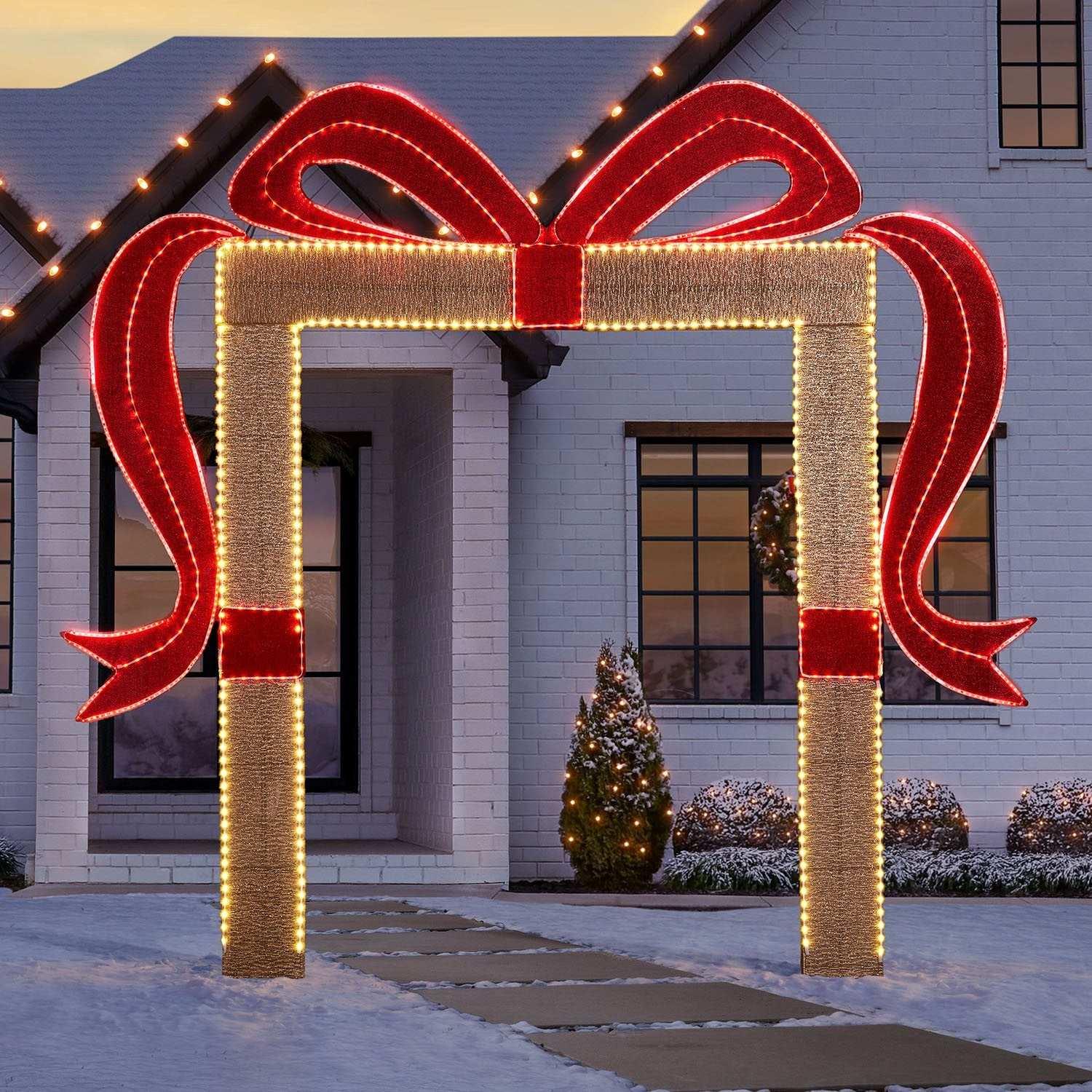 Member's Mark 10' Pre-Lit Gift Box Arch - USA MEGA SHOP