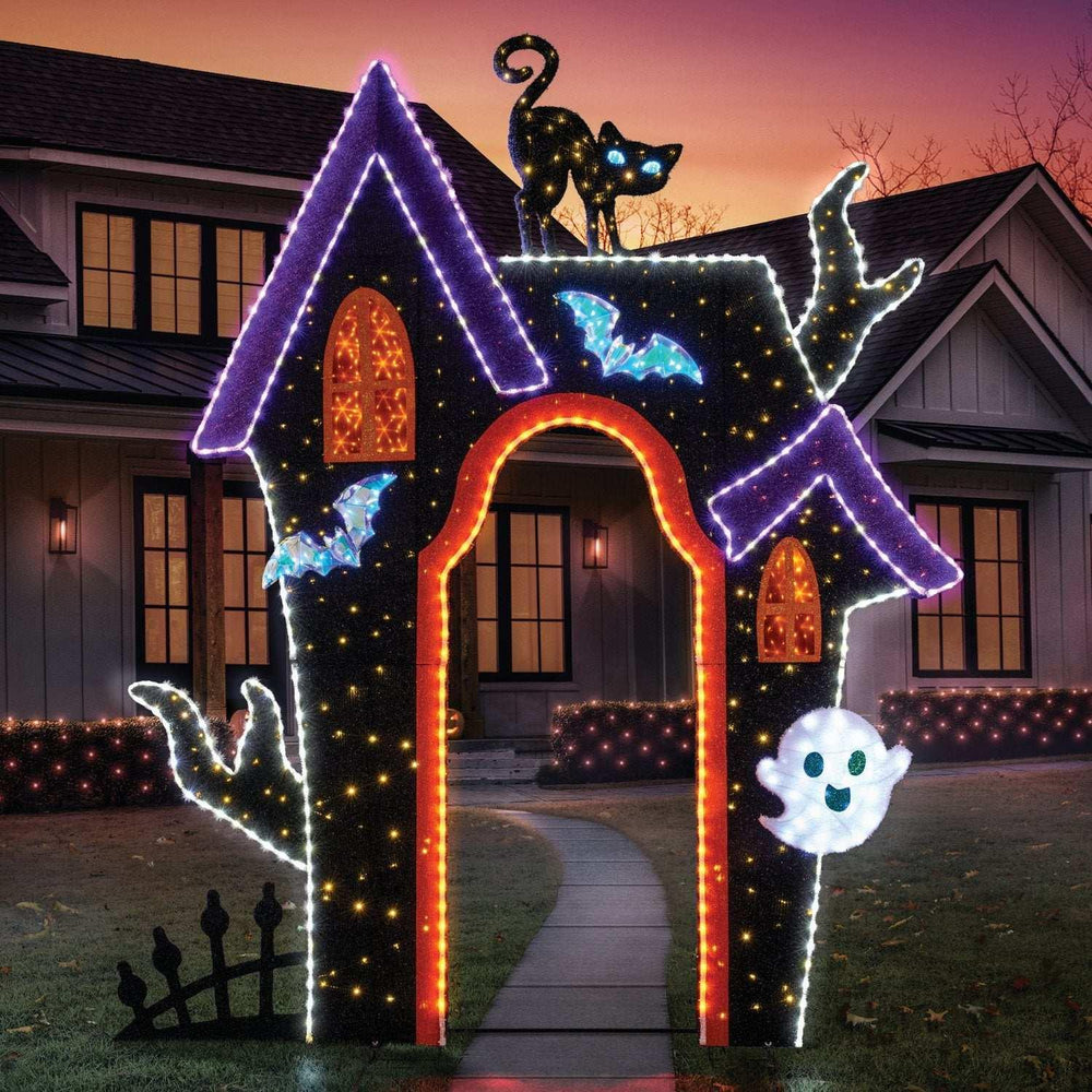 Member's Mark 10' Pre-Lit Haunted House Arch - USA MEGA SHOP