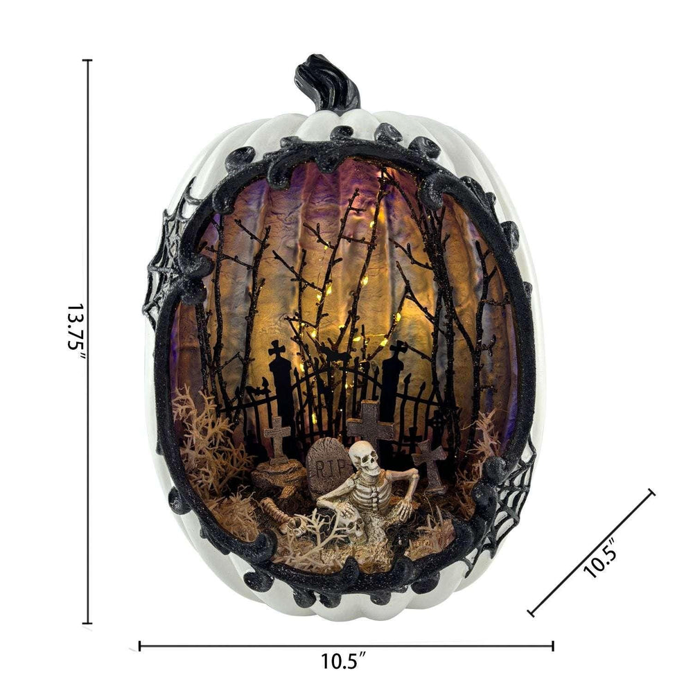 Member's Mark 13.75" Pre-Lit Pumpkin Scene - USA MEGA SHOP