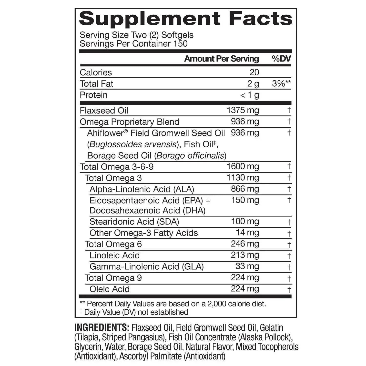 Member’s Mark Advanced Omega Complex 1600 mg Softgels, 300 Count