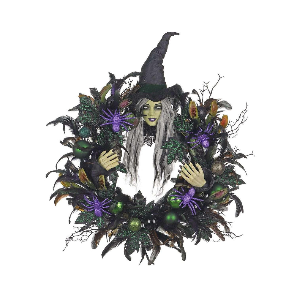 Member's Mark 26" Pre-Lit Witch Wreath - USA MEGA SHOP