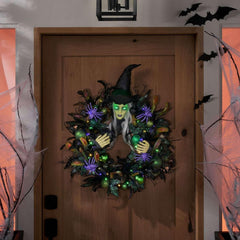 Member's Mark 26" Pre-Lit Witch Wreath - USA MEGA SHOP