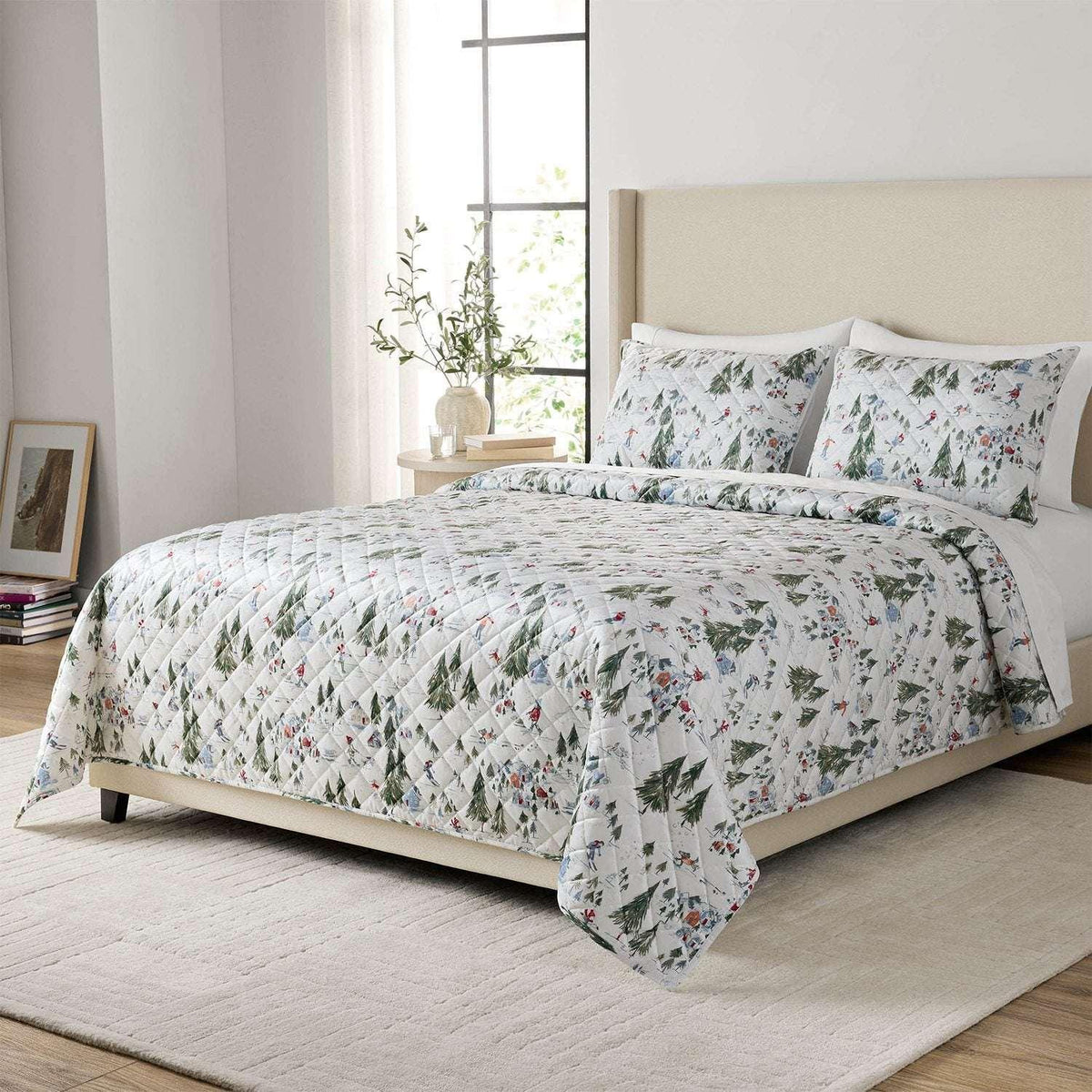 Member's Mark 3-Piece Printed Velvet Quilt Sets, Winter Designs