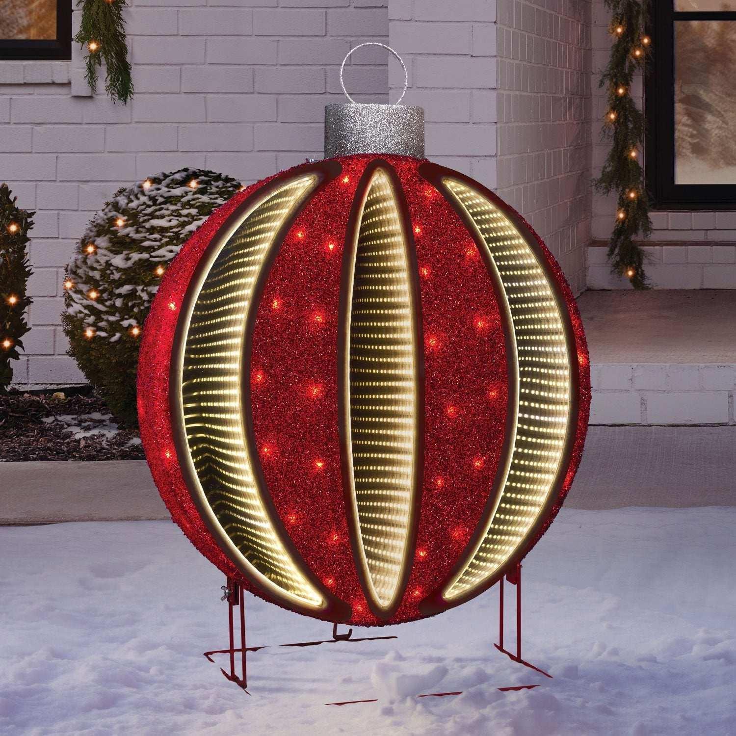 Member's Mark 34" Pre-Lit Red Infinity Light Ornament Decor - USA MEGA SHOP