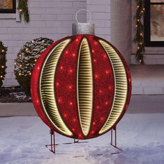 Member's Mark 34" Pre-Lit Red Infinity Light Ornament Decor - USA MEGA SHOP