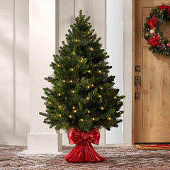 Member's Mark 48" Pre-Lit Topiary in Red Bow Container - USA MEGA SHOP