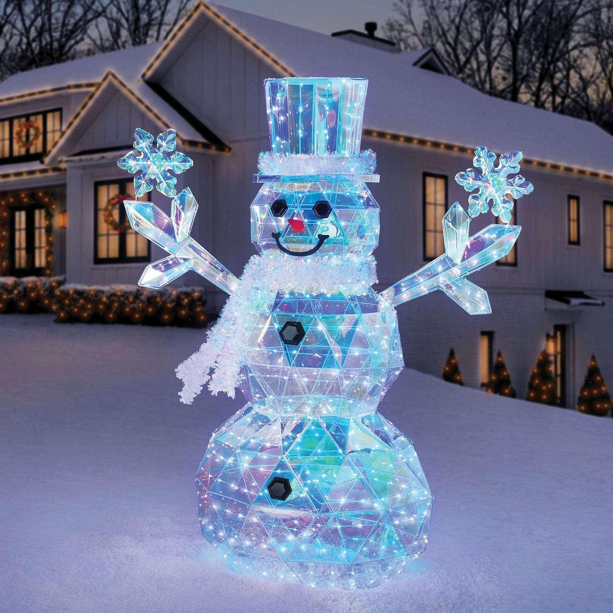 Member's Mark 6' Pre-Lit Prismatic Snowman - USA MEGA SHOP