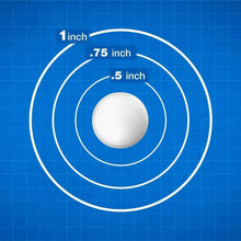 White round famotidine tablet shown on measuring circles