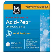 Acid-Pep famotidine acid reducer box with Member's Mark logo
