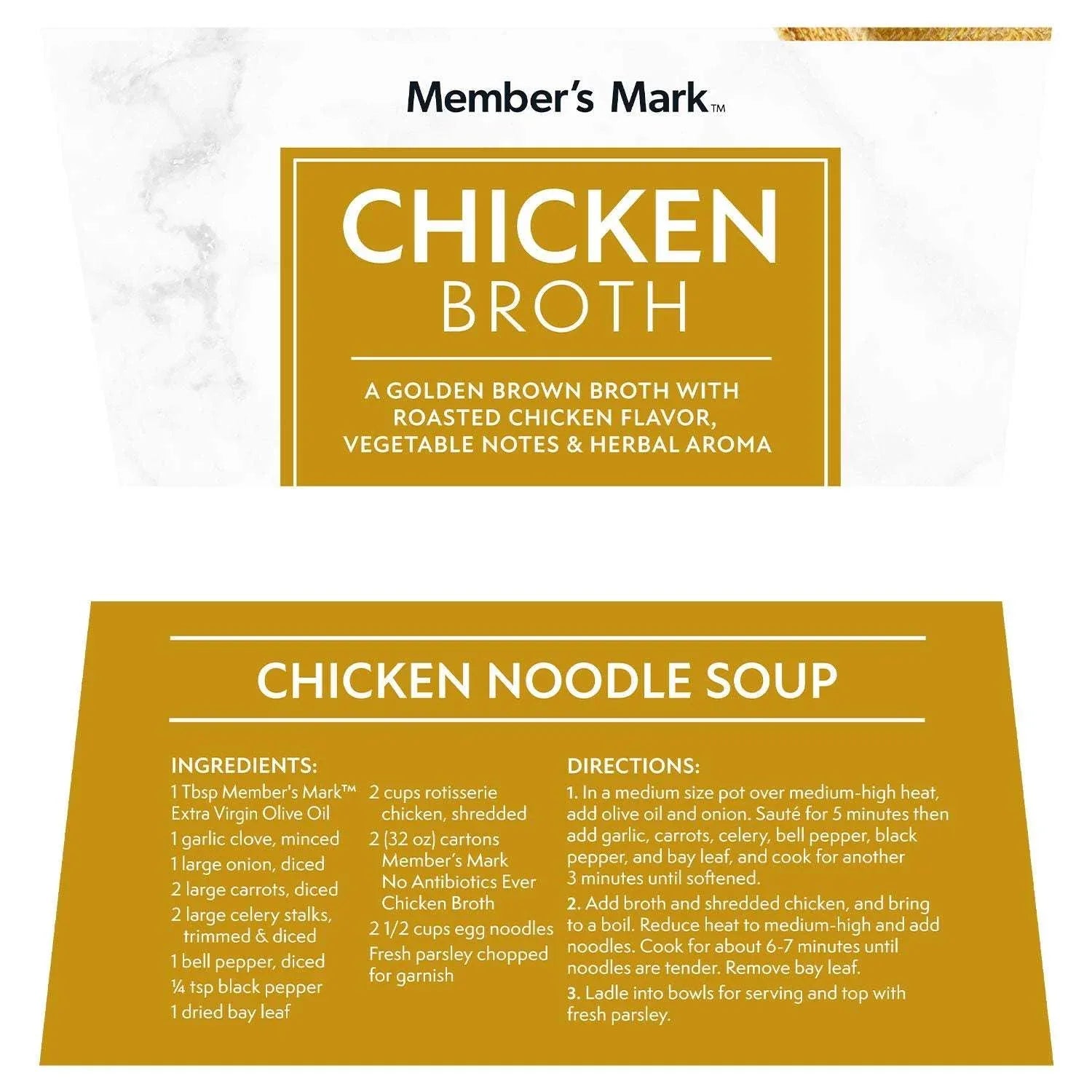 Member's Mark Chicken Broth, 32 oz., 6 pk. - USA MEGA SHOP