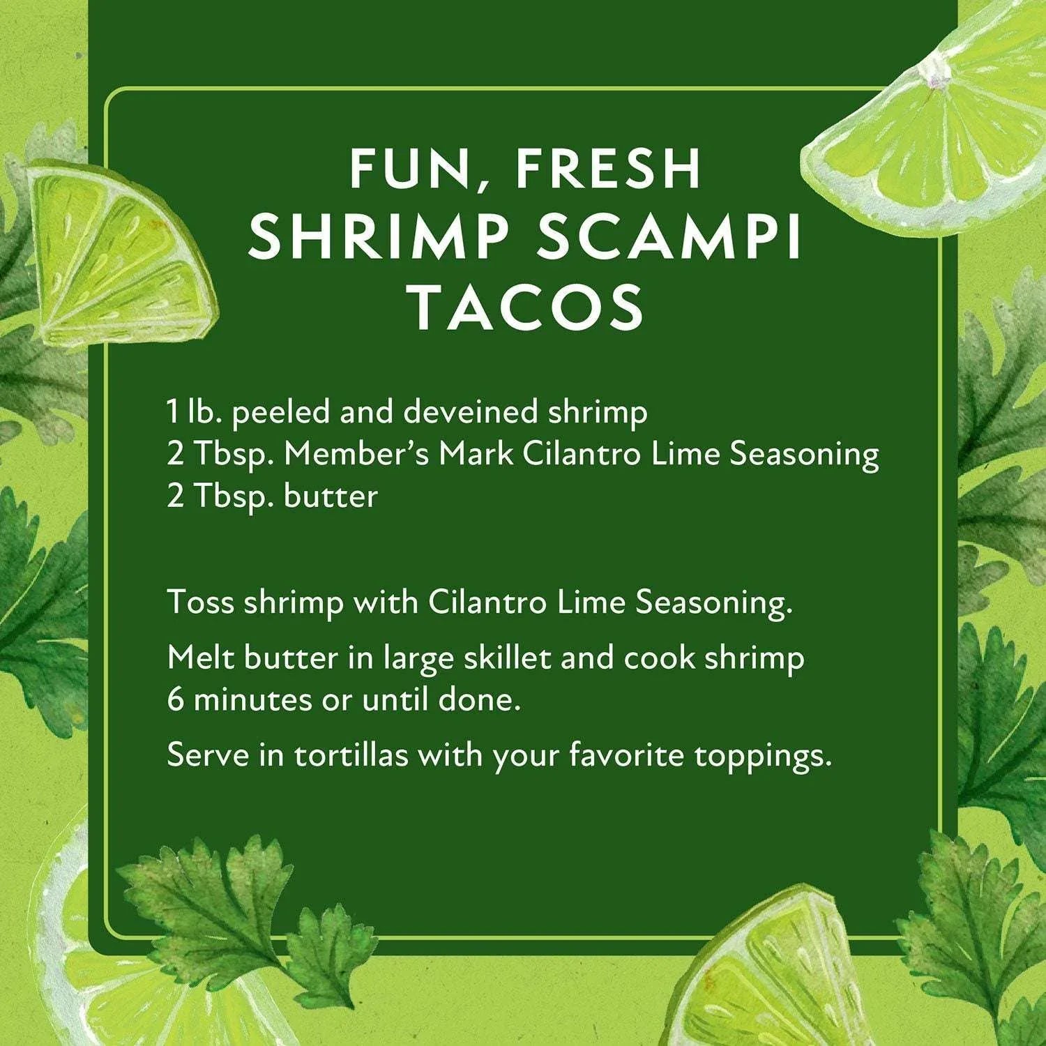 Member's Mark Cilantro Lime Seasoning, 6.75 oz. - USA MEGA SHOP