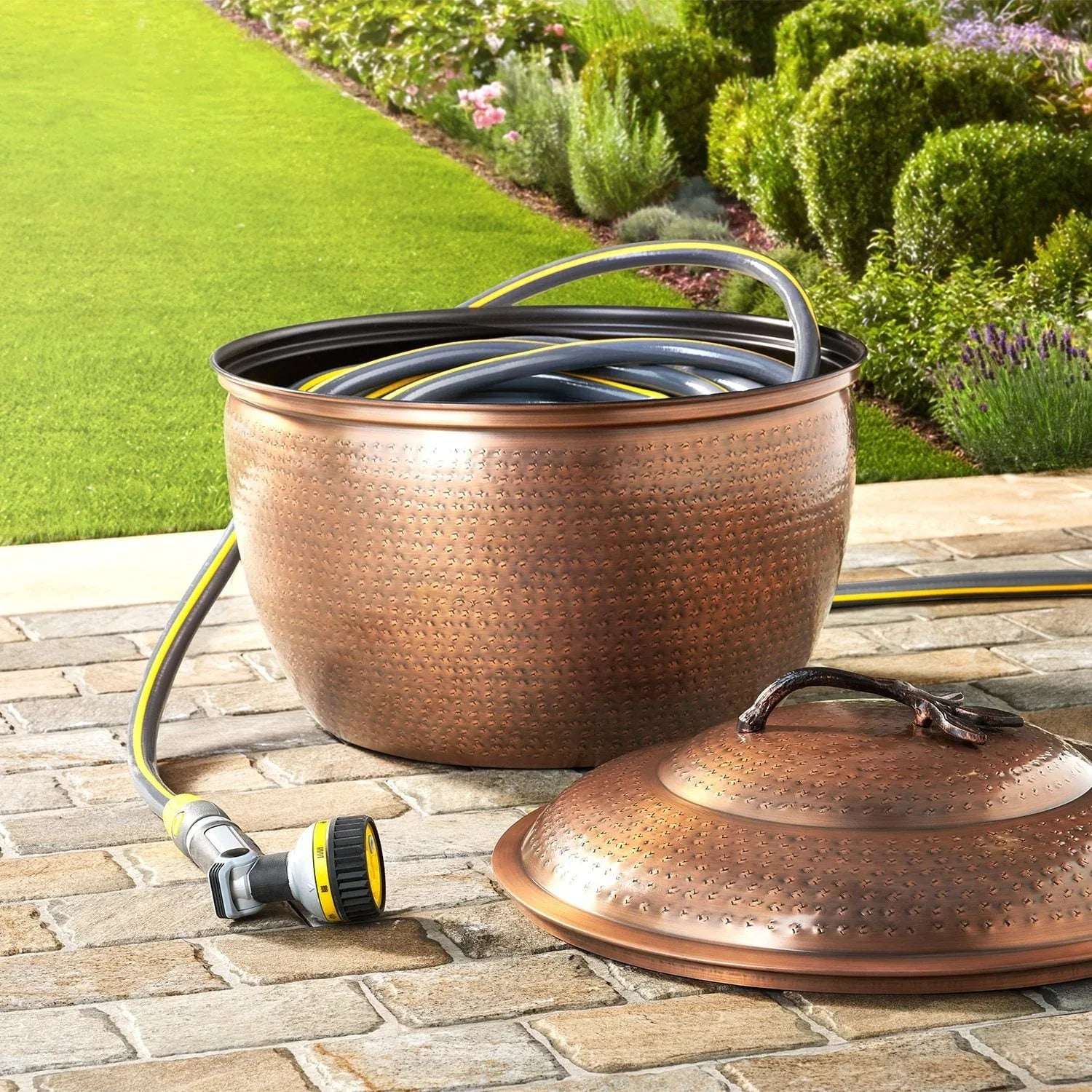 Member's Mark Decorative Metal Hose Storage Pot