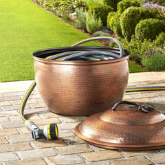 Member's Mark Decorative Metal Hose Storage Pot
