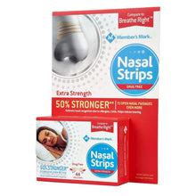 Nasal strips Extra Strength package set with front box and side panel, nose icon