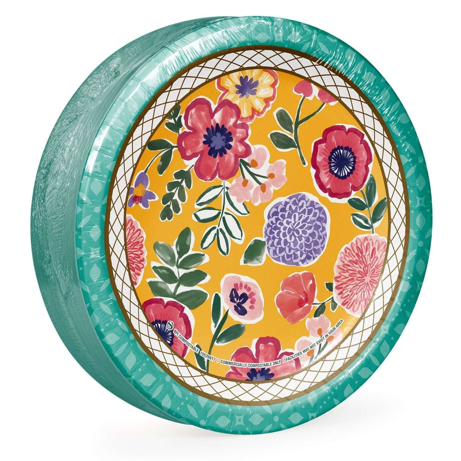 Member's Mark Fancy Florals, Spring Paper Plates, 10", 85 ct.