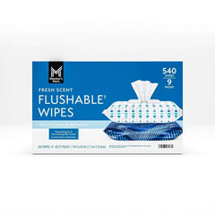 Member's Mark Flushable Wipes, Fresh Scent, 540 ct. - USA MEGA SHOP
