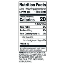 Ketchup Nutrition Facts: 20 calories per 1 tbsp (17g), 0g fat, 160mg sodium.