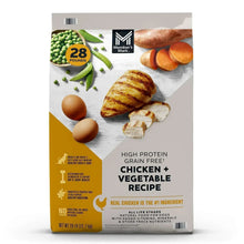 Dog food bag front with chicken and vegetable recipe, 28 lb bag