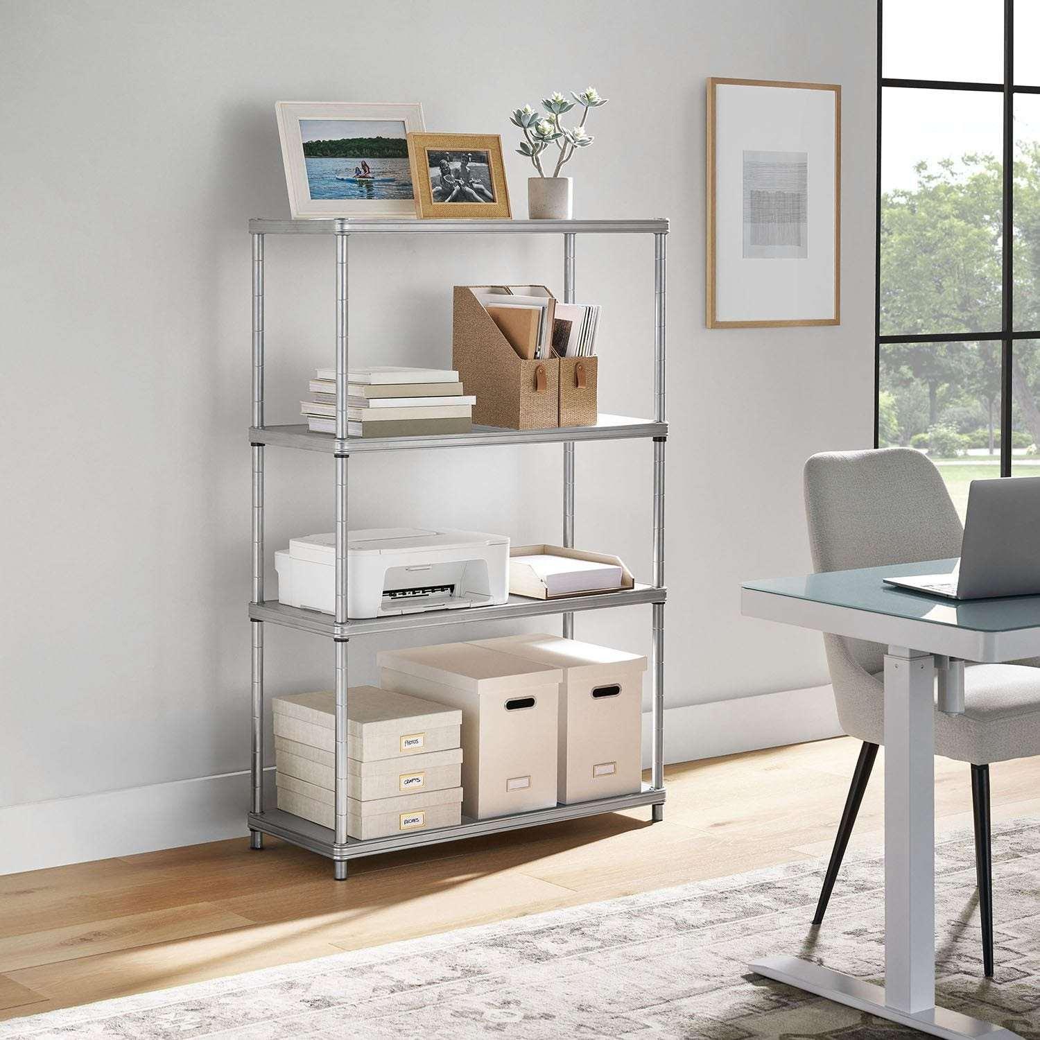 Member’s Mark Home 4-Tier Steel Shelving with Shelf Liners, 36" W x 14" D x 56.5" H