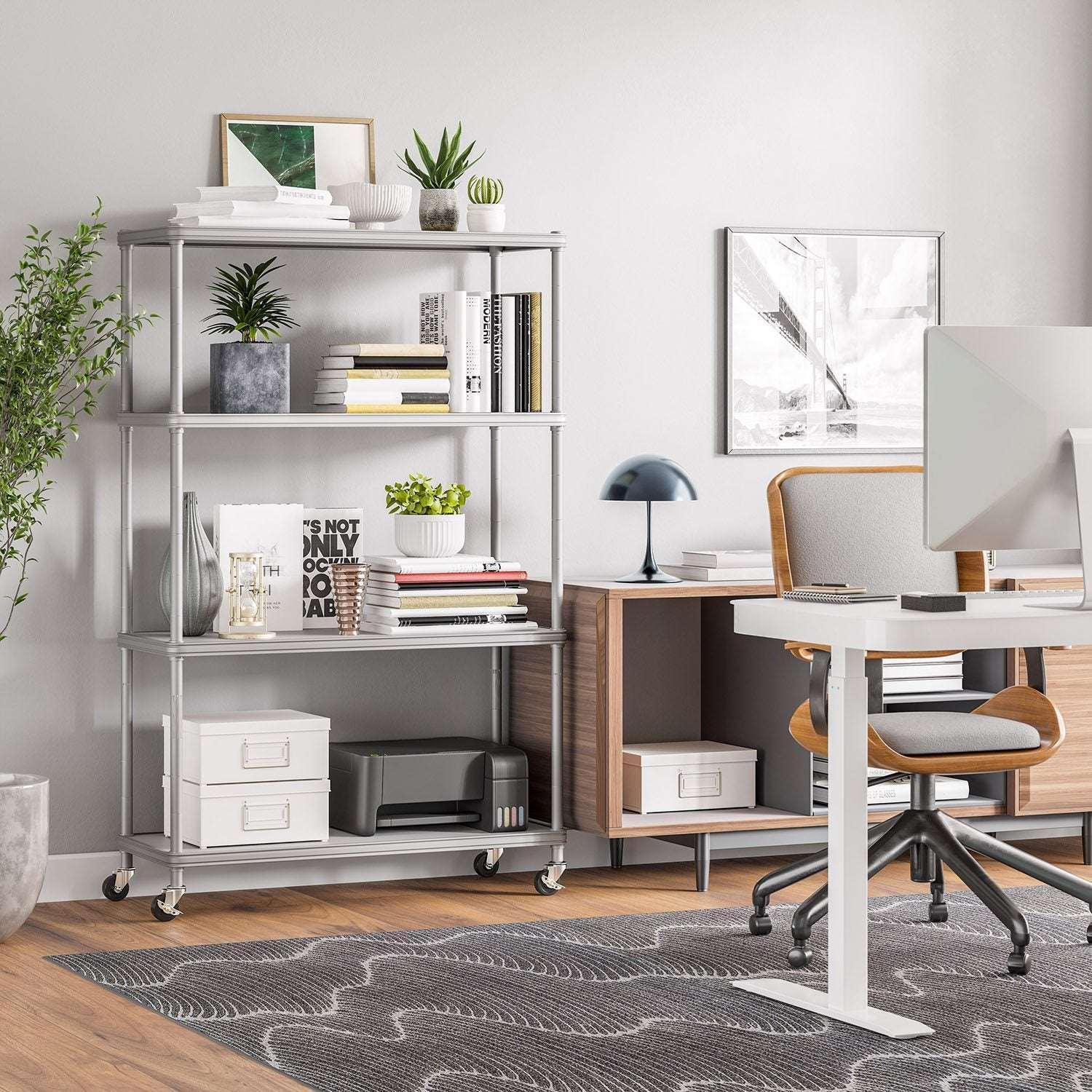 Member’s Mark Home 4-Tier Steel Shelving with Shelf Liners, 36" W x 14" D x 56.5" H