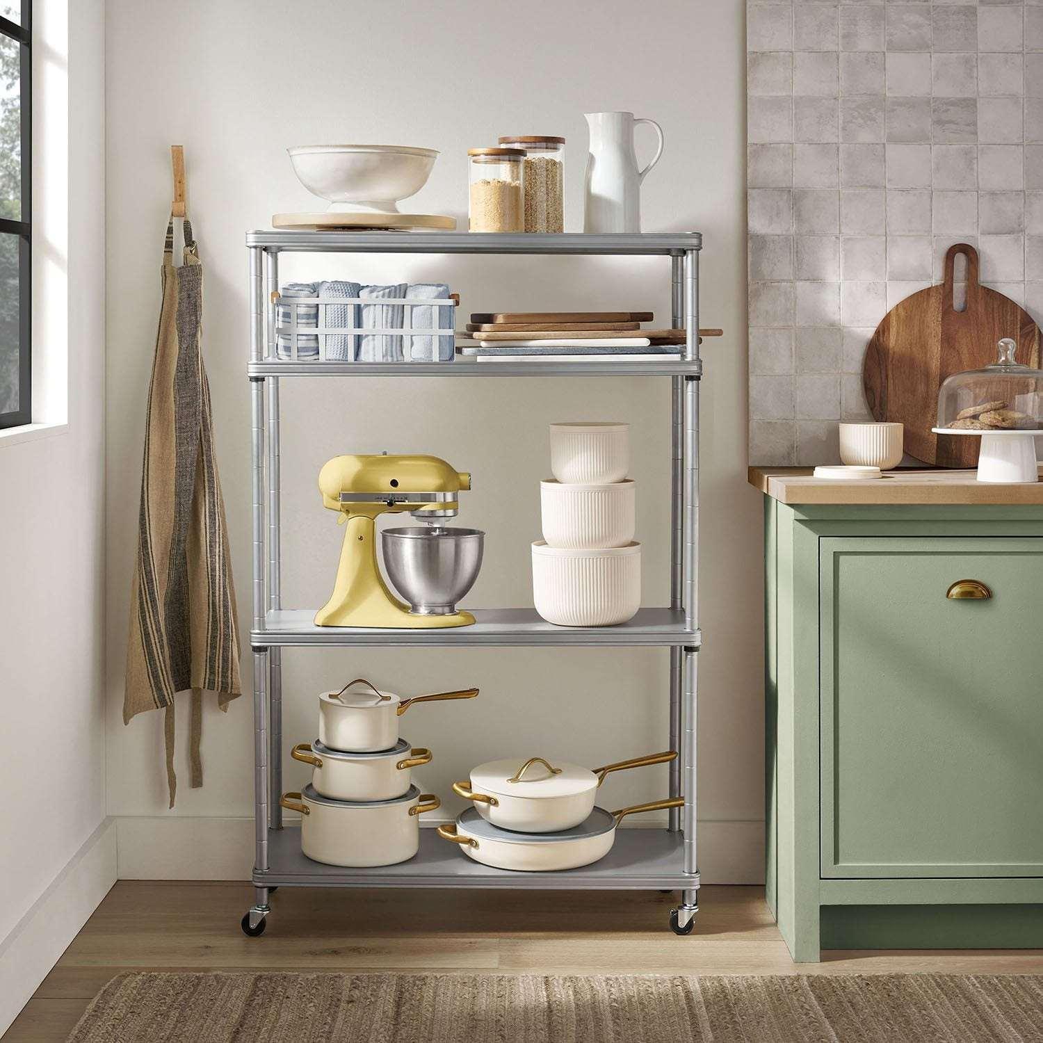 Member’s Mark Home 4-Tier Steel Shelving with Shelf Liners, 36" W x 14" D x 56.5" H