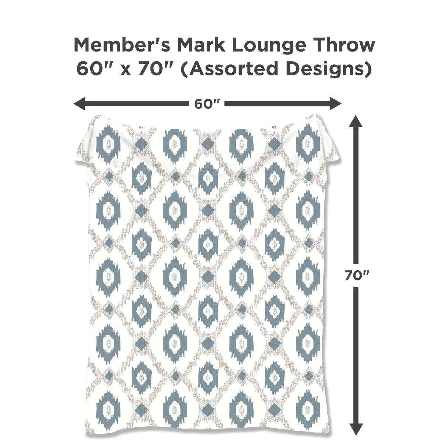 Member's Mark Lounge Throw, 60" x 70" - USA MEGA SHOP
