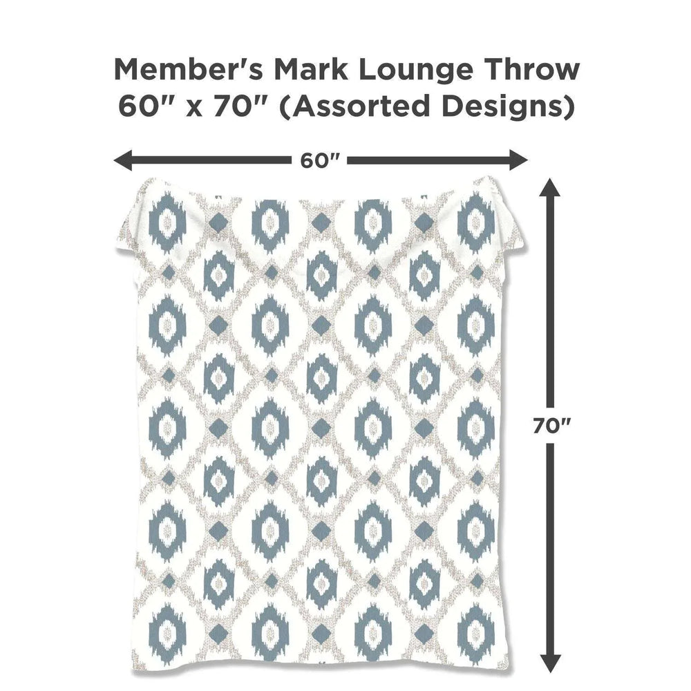 Member's Mark Lounge Throw, 60" x 70" - USA MEGA SHOP