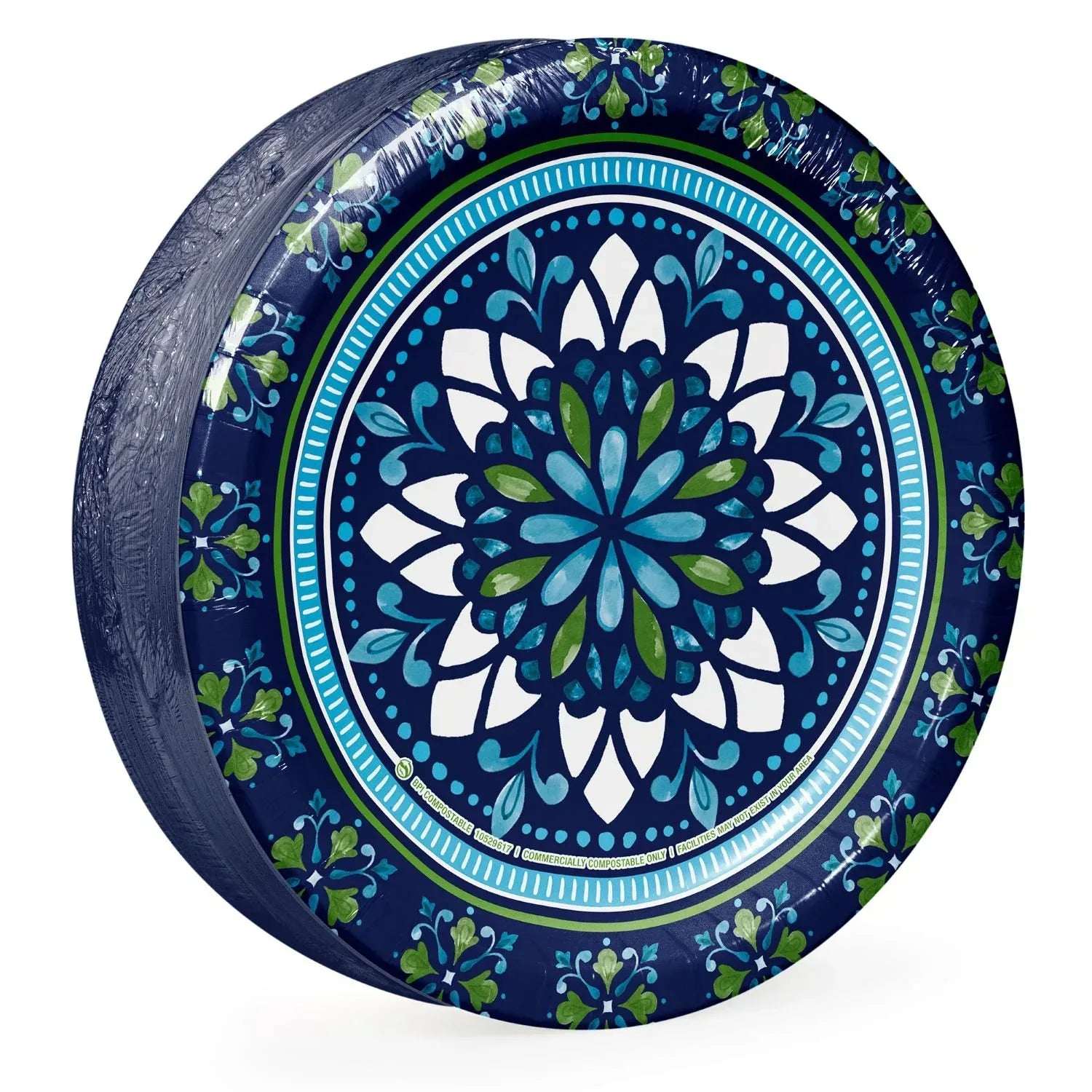 Member's Mark Mosaic Medallions Paper Plates, 10", 85 ct.