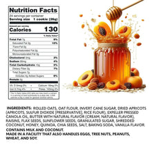 Nutrition facts and ingredient list for OATful Bites snack cookies