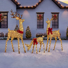Member's Mark Pre-Lit Animated Deer Family, Set of 3 - USA MEGA SHOP