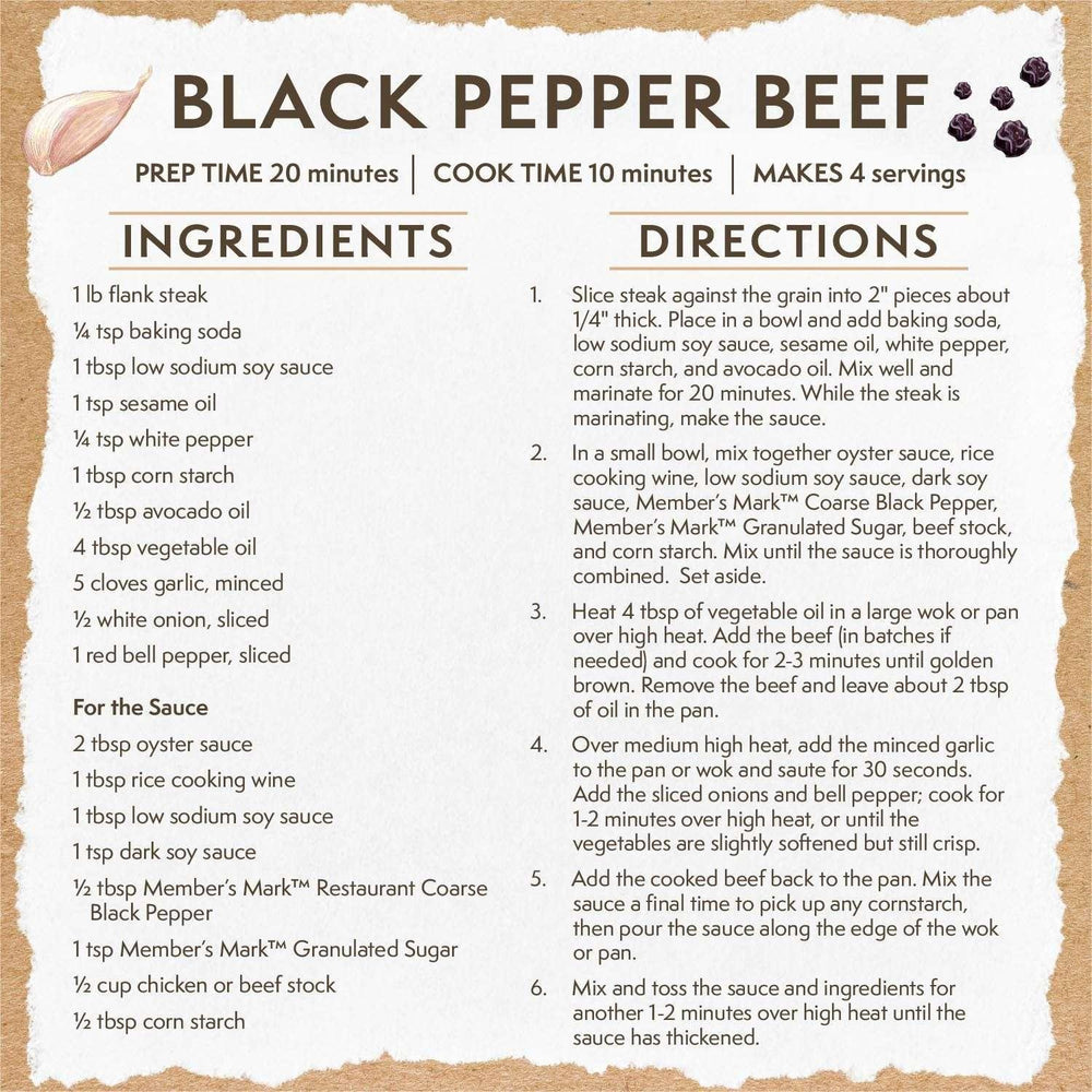 Member's Mark Restaurant Coarse Black Pepper, 18 oz. - USA MEGA SHOP