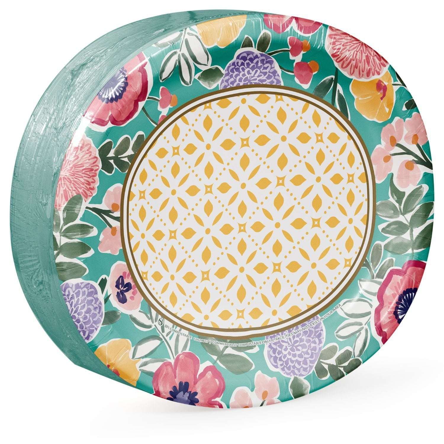 Member's Mark Spring Oval, Paper Plates, 10" x 12", 50 ct.