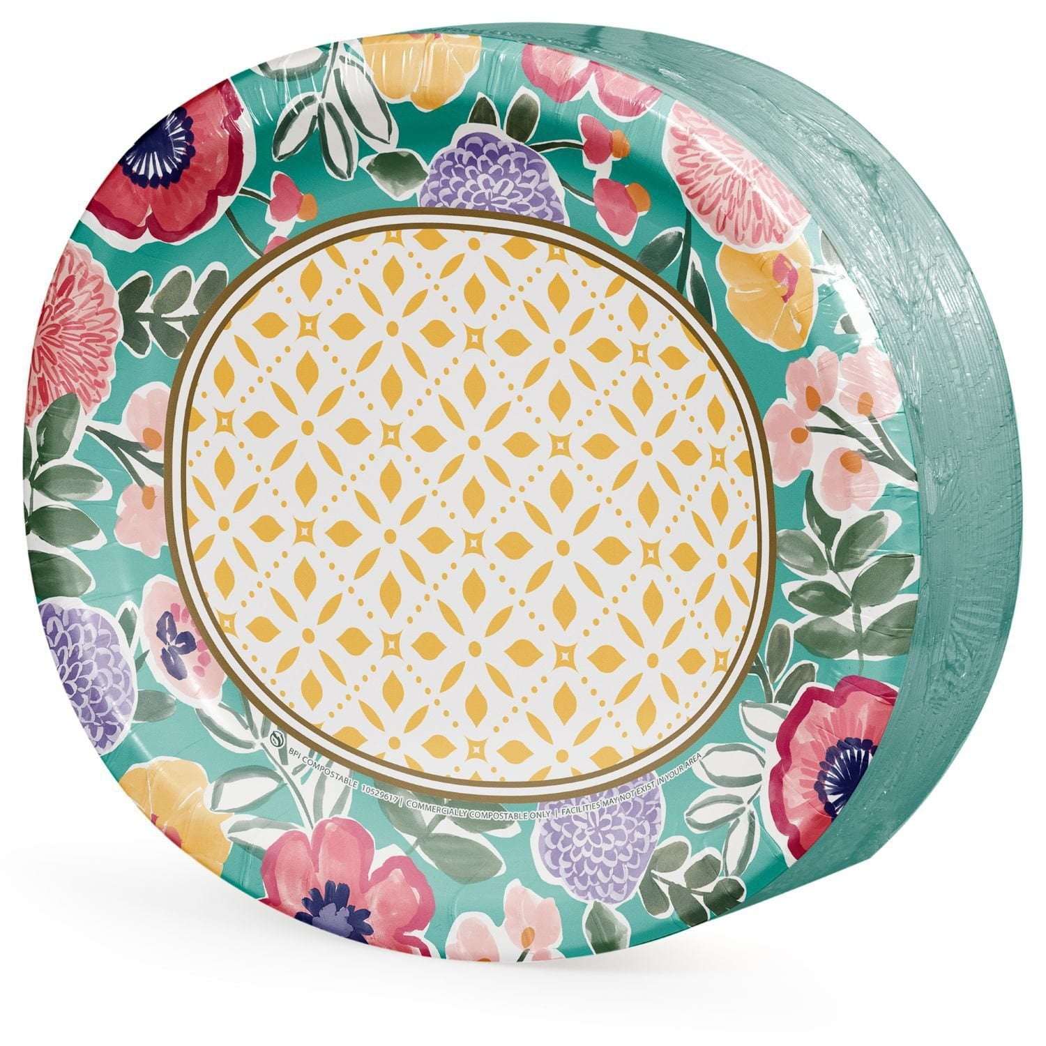 Member's Mark Spring Oval, Paper Plates, 10" x 12", 50 ct.