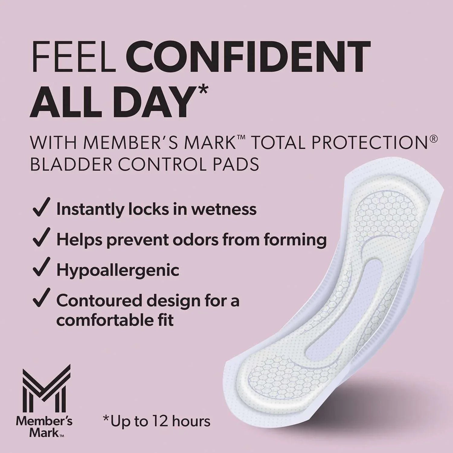 Member's Mark Total Protection Maximum Long Pads, 5 Drop, 192 ct. - USA MEGA SHOP
