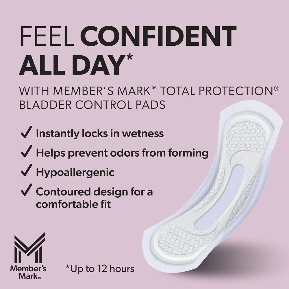 Member's Mark Total Protection Maximum Long Pads, 5 Drop, 192 ct. - USA MEGA SHOP