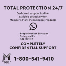 Pad packaging information panel with Total Protection 24/7 support hotline