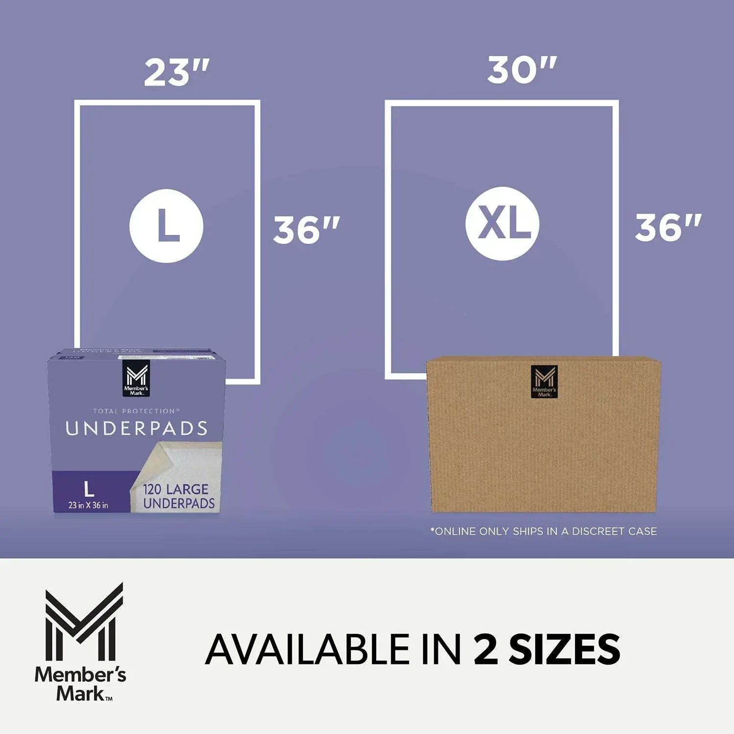 Member's Mark Total Protection Underpads, Large, 120 ct.