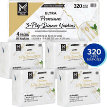 Packaged 3-ply white dinner napkins multipacks, Member's Mark Ultra Premium