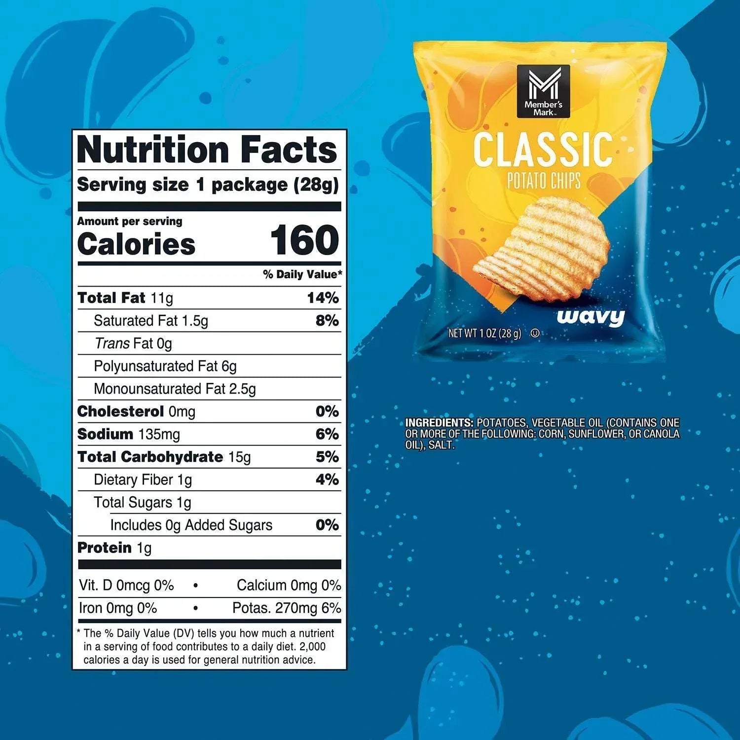 Member's Mark Variety Pack Potato Chips, 1 oz., 42 pk.