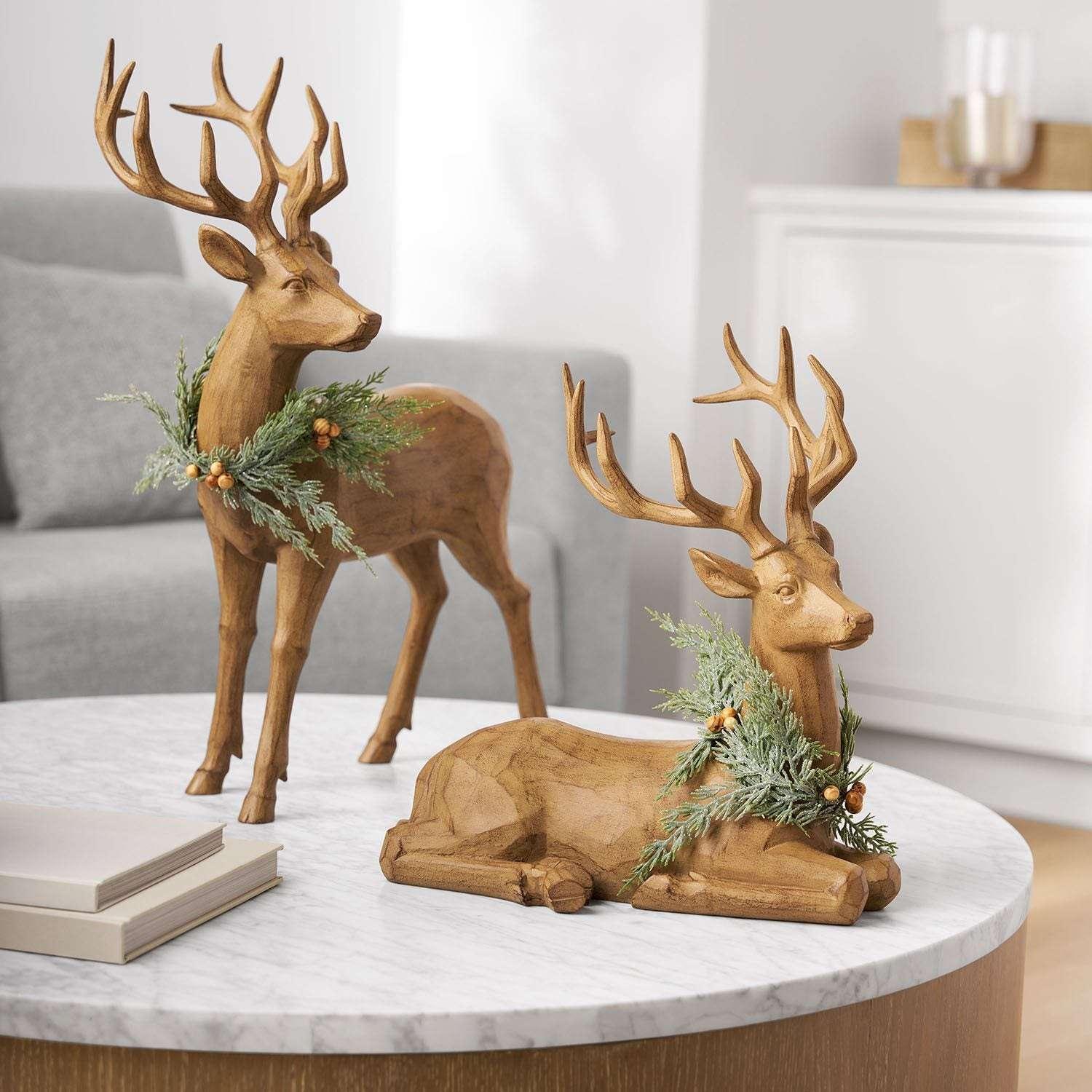 Member's Mark Winter Deer Décor, Set of 2 - USA MEGA SHOP