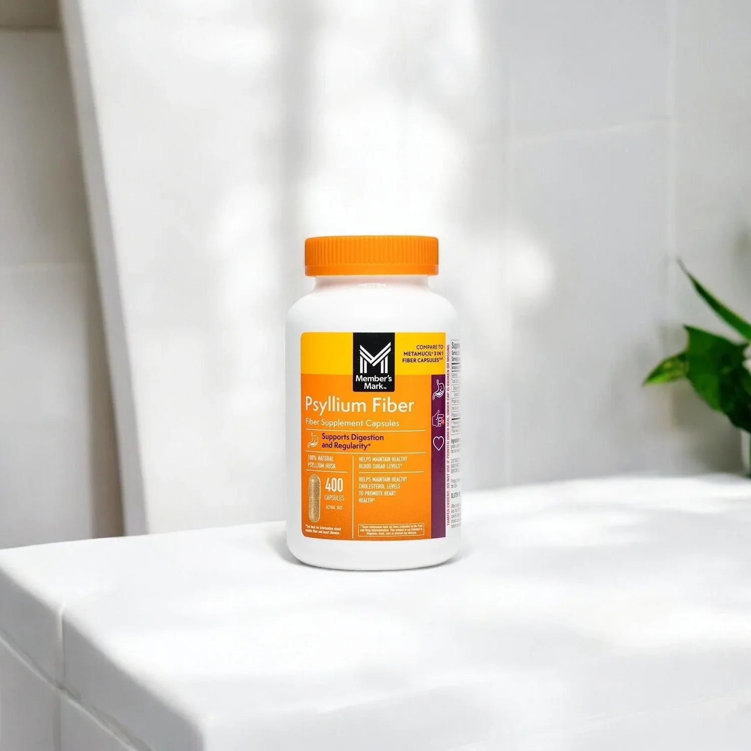 Member's Mark 100% Psyllium Husk Fiber Capsules, 800 ct. - USA MEGA SHOP