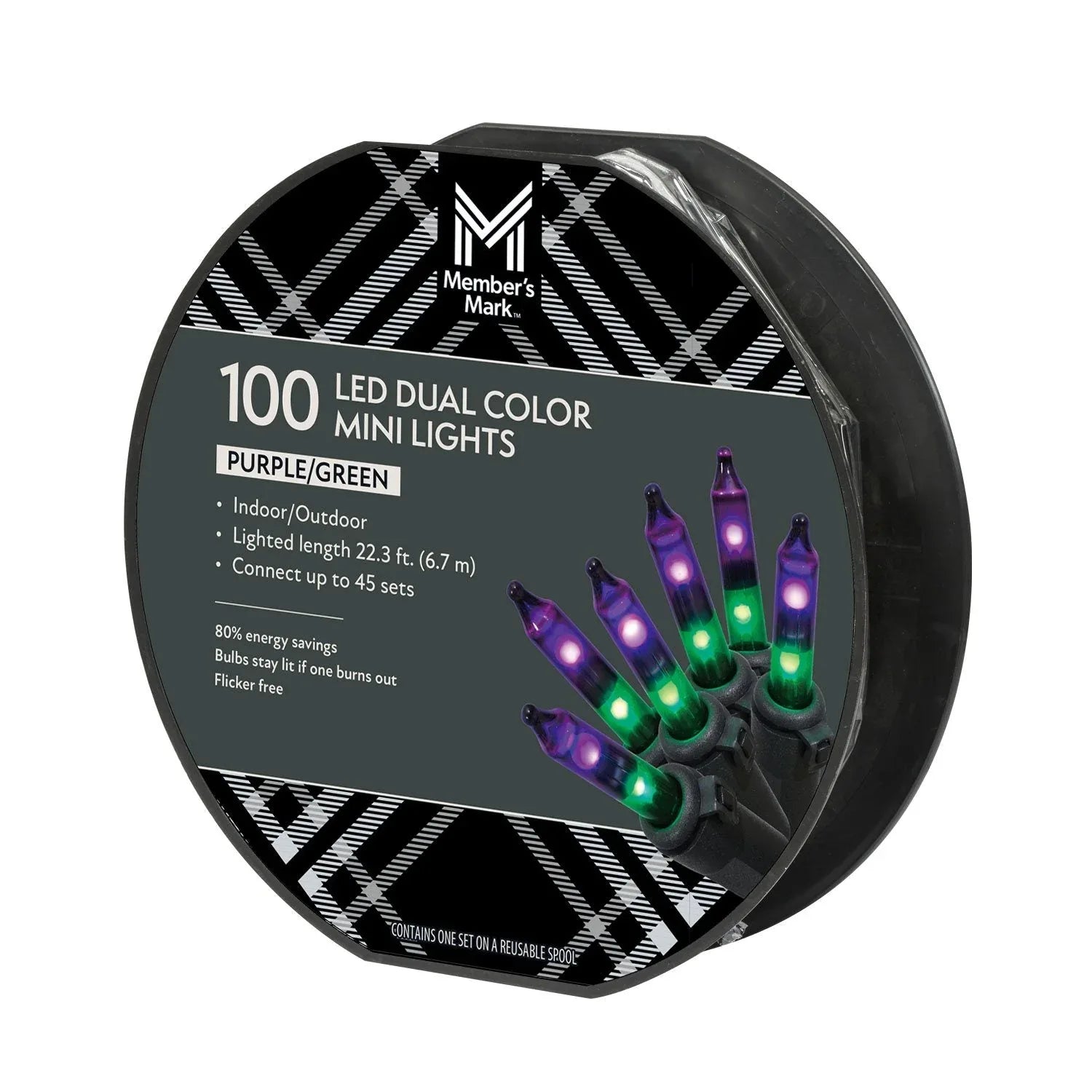 Member's Mark 100ct Dual Color Mini LED Lights, 22.3' Lighted Length - USA MEGA SHOP