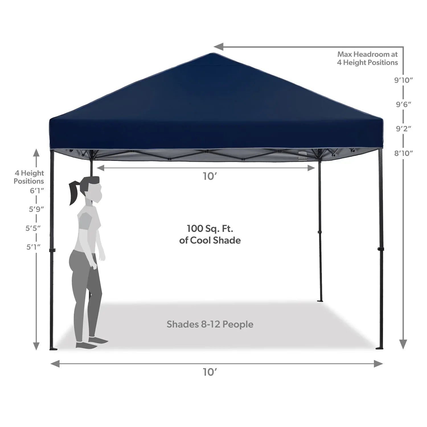 Member's Mark 10'x10' Instant Canopy EasyLift Technology