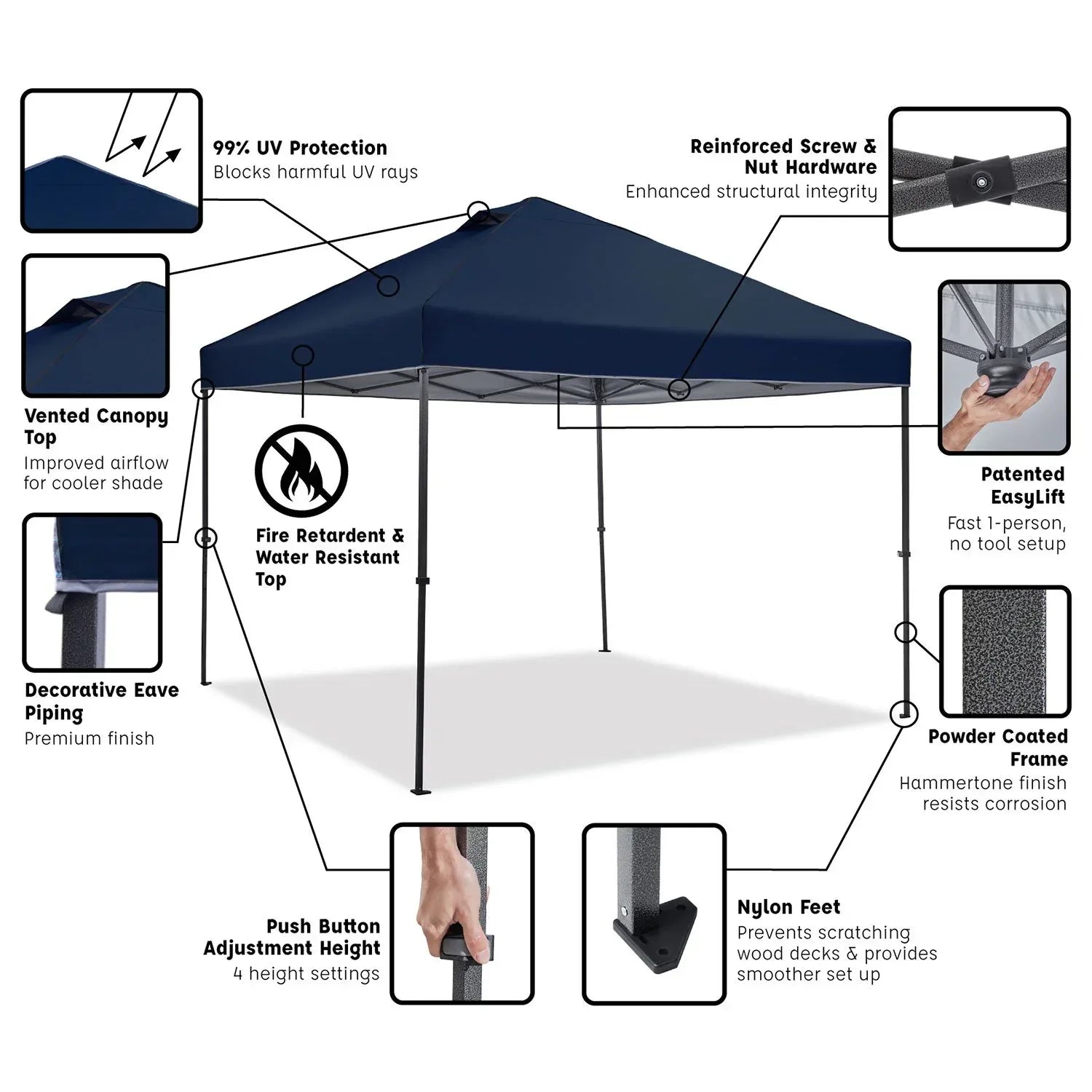 Member's Mark 10'x10' Instant Canopy EasyLift Technology