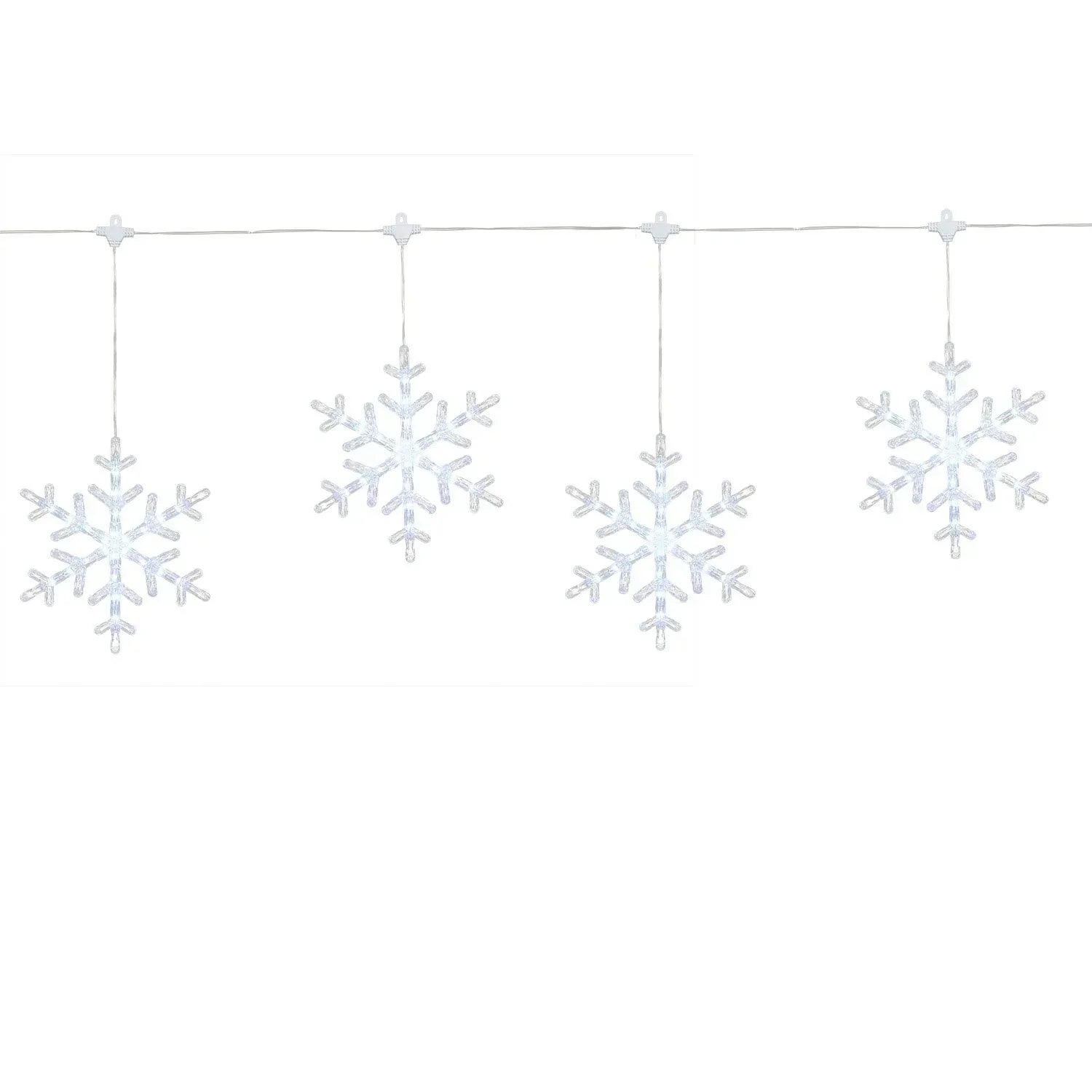 Member's Mark 10ct LED Snowflake Lights, 18' Lighted Length