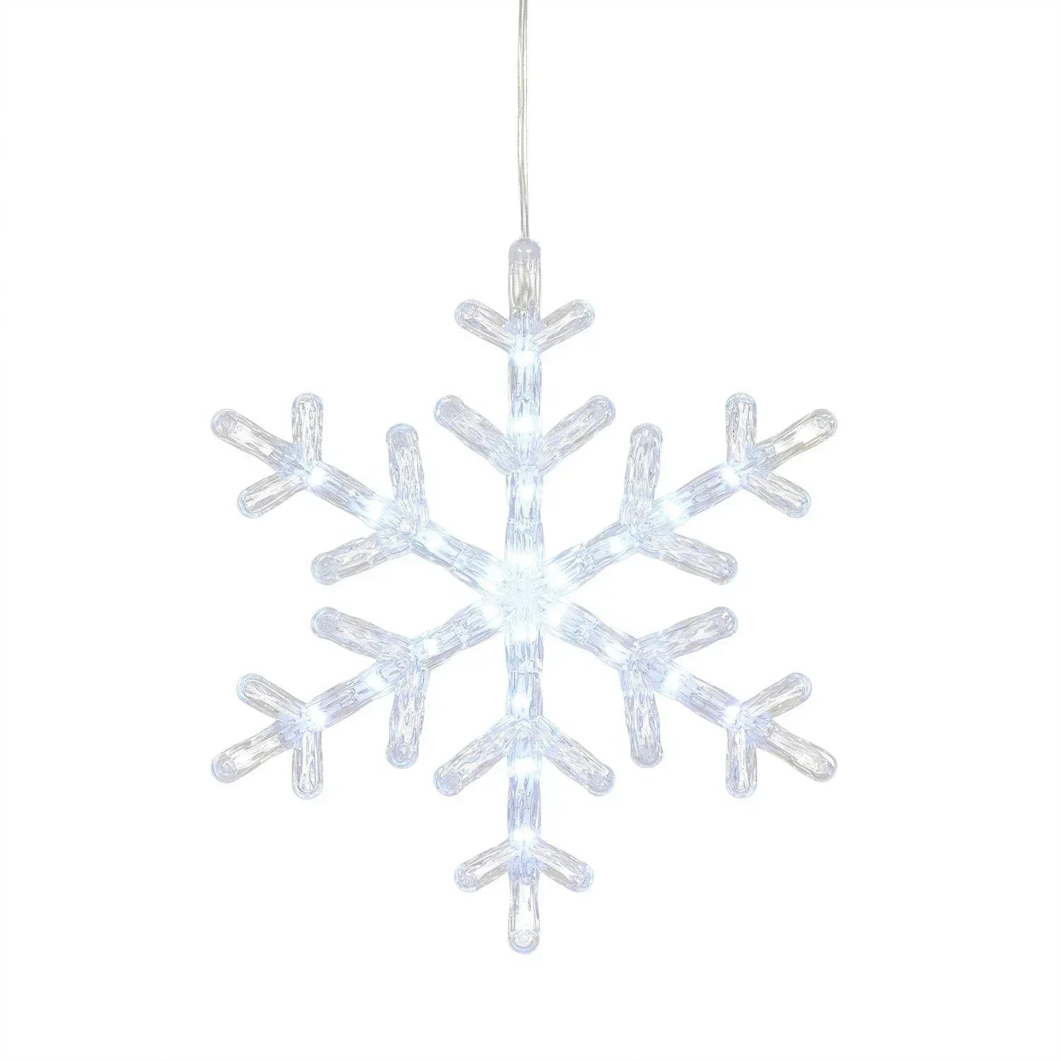 Member's Mark 10ct LED Snowflake Lights, 18' Lighted Length